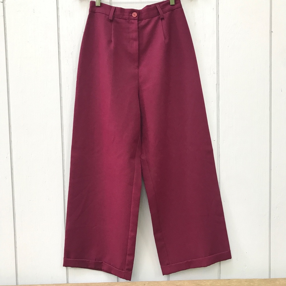 Vintage 1970s Super Wide Leg High Rise Pants
